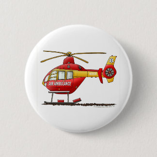 Rettungs-medizinischer Hubschrauber-Krankenwagen Button