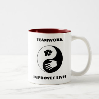 Rettungs-Team-Tasse der Sucheeine Zweifarbige Tasse