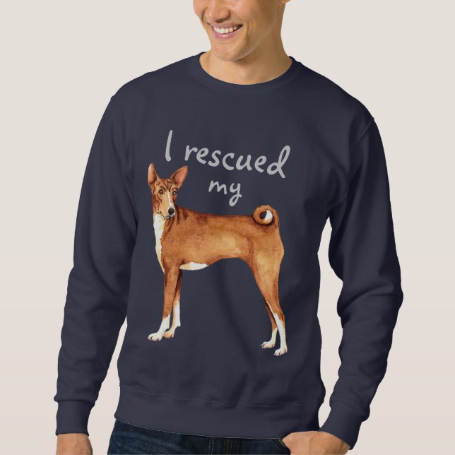 Rettungsbasenji Sweatshirt (Vorderseite)