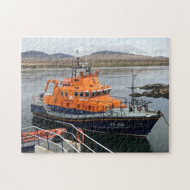 Rettungsboot in Port Askaig, Isle of Islay, Schott Puzzle (Horizontal)