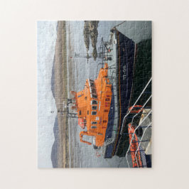 Rettungsboot in Port Askaig, Isle of Islay, Schott Puzzle