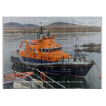Rettungsboot in Port Askaig, Isle of Islay, Schott