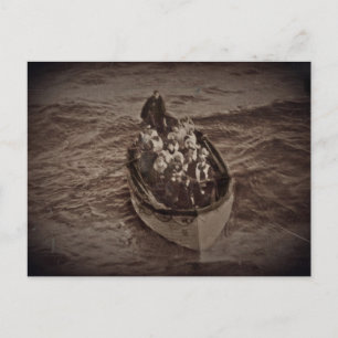 Rettungsboot von RMS Titanic Postkarte