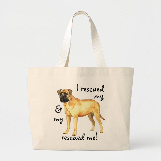 Rettungsbullmastiff Jumbo Stoffbeutel (Vorne)