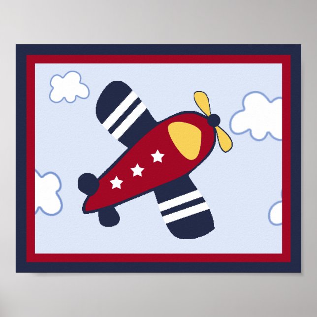 Rettungsfahrzeug #4 Flugzeugplakat/Print Poster (Vorne)