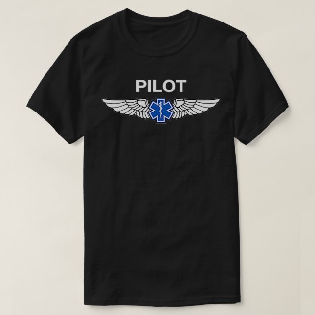 Rettungsflöße EMS-Pilotflügel t T-Shirt (Design vorne)