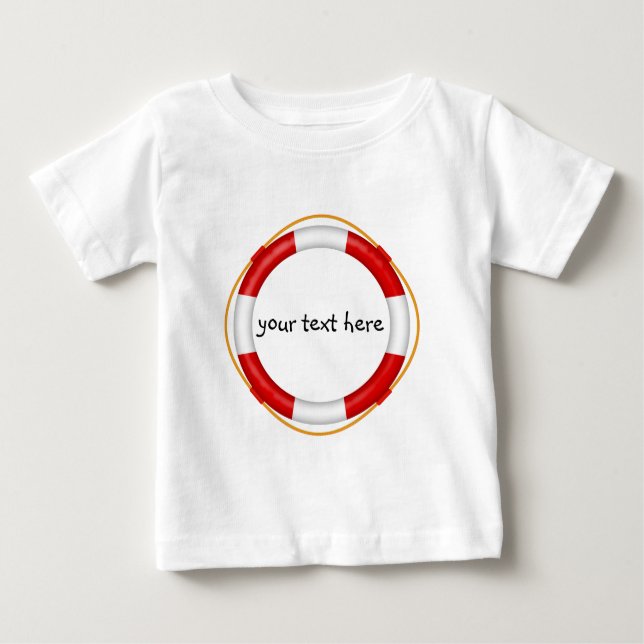 Rettungsgürtel Baby T-shirt (Vorderseite)