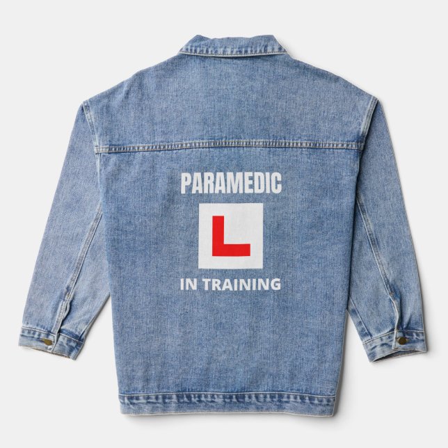 Rettungshelfer in Ausbildung Jeansjacke (Rückseite)