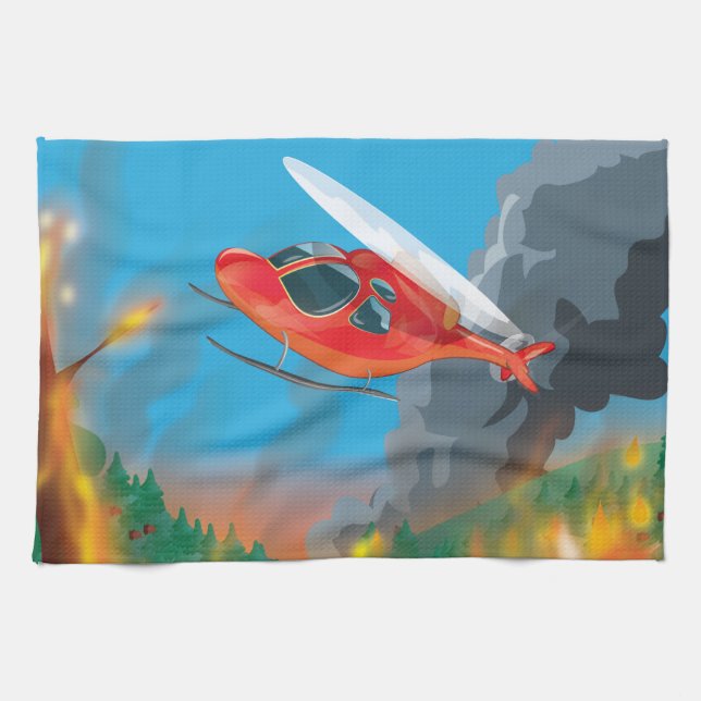 Rettungshubschrauber Handtuch (Horizontal)