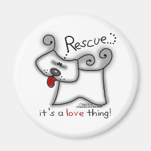 Rettungshund ... Das ist eine Liebe Magnet