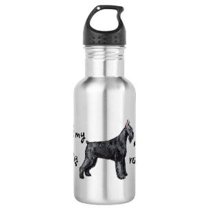 Rettungsriese Schnauzer Edelstahlflasche