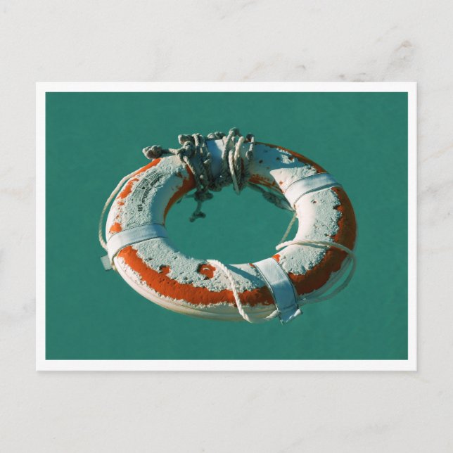 Rettungsring Kunstfotografie Postkarte (Vorderseite)