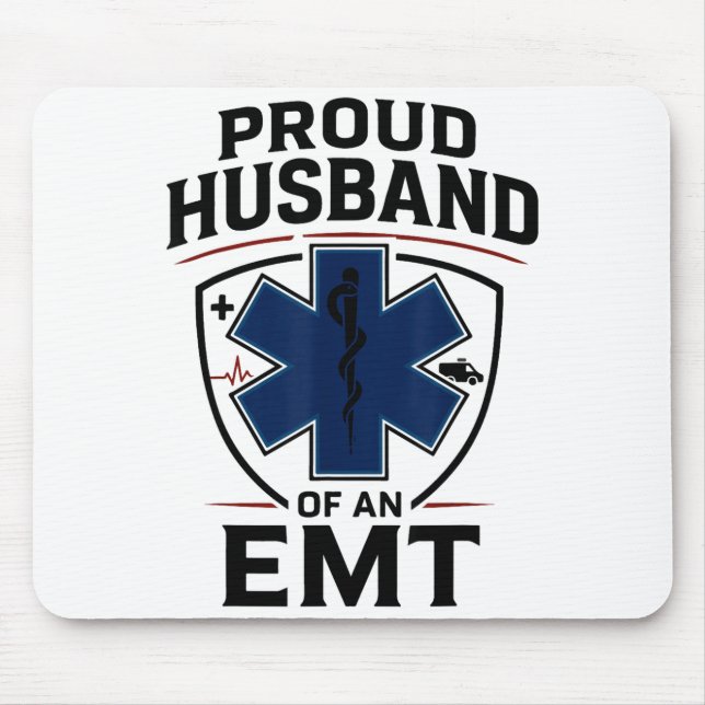 Rettungssanitäter Ehemann Stolz Ehemann eines Rett Mousepad (Vorne)
