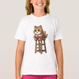 Rettungsschwimmer-Garnitur-Katze Kinder T-Shirt