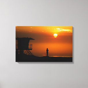 Rettungsschwimmer im Dienst! Leinwanddruck