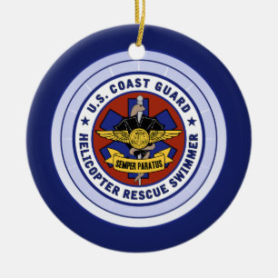 Rettungsschwimmer Keramikornament