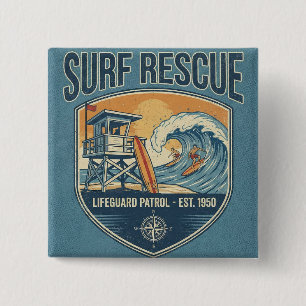 Rettungsschwimmer-Patrouille seit 1950 Button