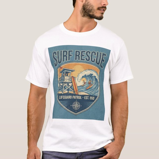 Rettungsschwimmer-Patrouille seit 1950 T-Shirt (Vorderseite)