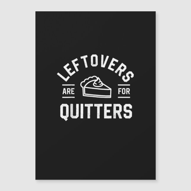 Rettungsschwimmer sind für Quitters Erntedank Pump Magnetkarte (Vorderseite)