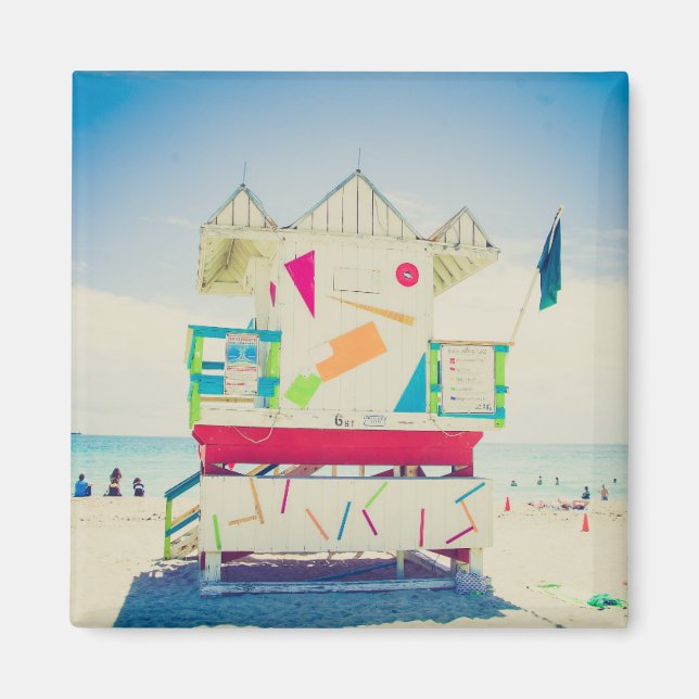 Rettungsschwimmer | South Beach, Miami Magnet (Vorne)