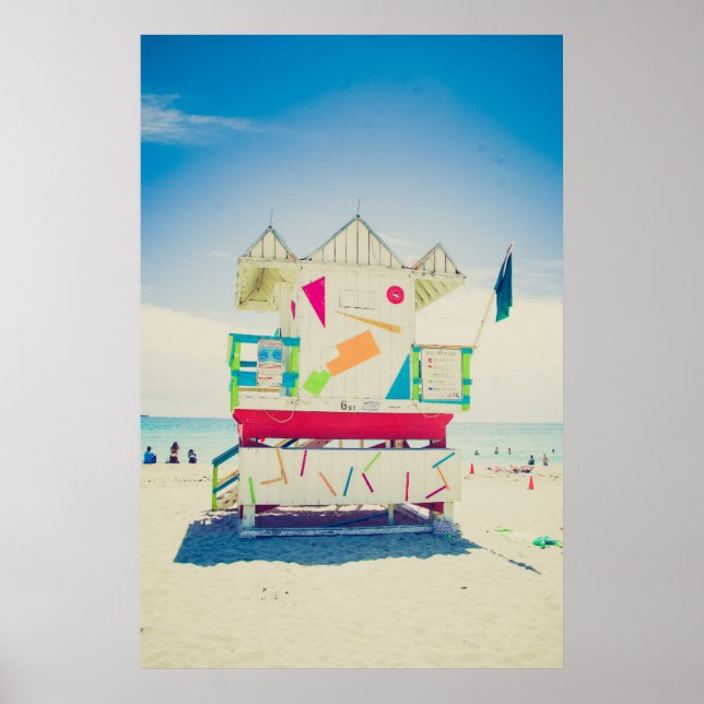 Rettungsschwimmer | South Beach, Miami Poster (Vorne)