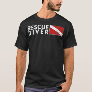 Rettungstaucher Flagge Suchen Rettungstaucher Scu T-Shirt