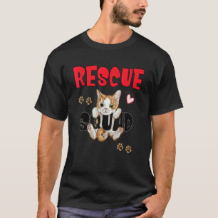 Rettungsteam Rettungshund Katze Tier Adoption K T-Shirt
