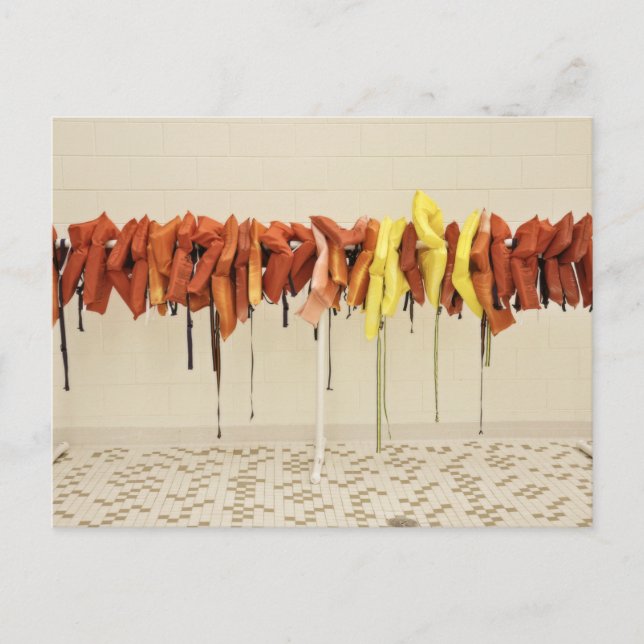 Rettungswesten Postkarte (Vorderseite)