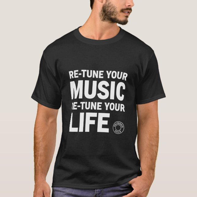 Retune Music Retune Life Solfeggio Frequency  T-Shirt (Vorderseite)