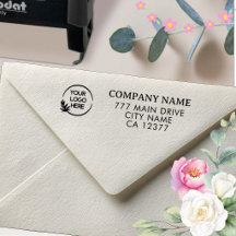 Return Address Business Stamp | Brand Logo Stamps