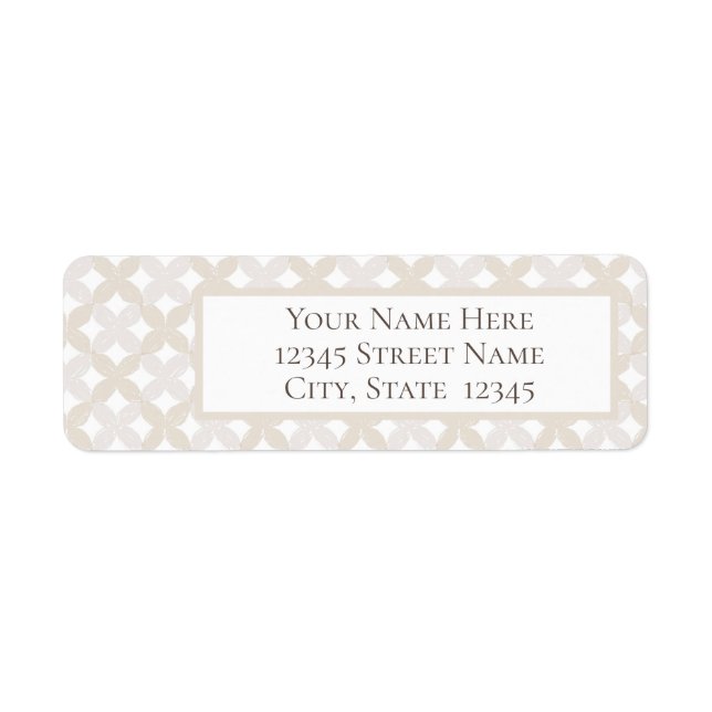 Return Address Label (Vorne)