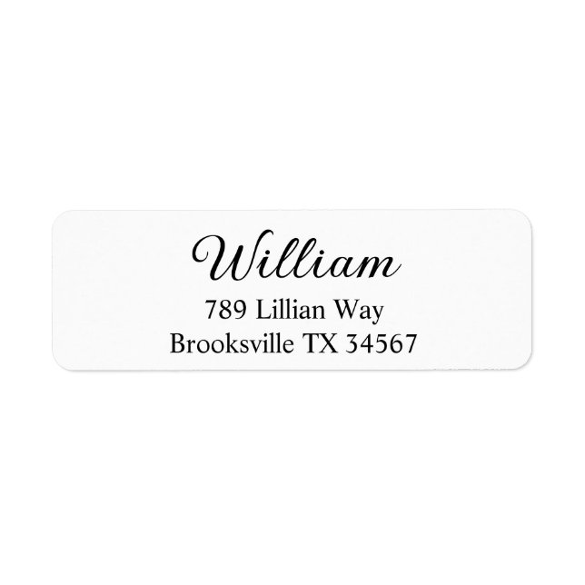 Return Address Labels, Custom Address Sticker, (Vorne)