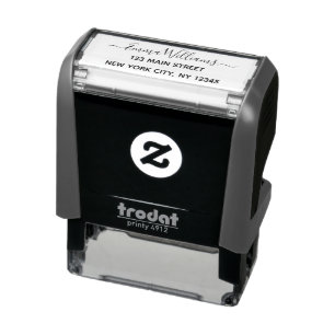 Return Name Address Personalized Self-inking Stamp Permastempel