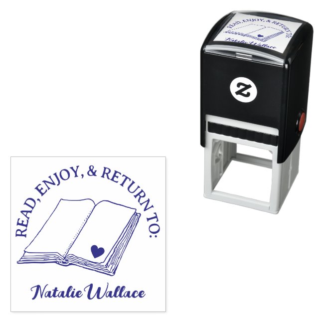 Return to Teacher Classroom Book Stamp Permastempel (Beispiel)