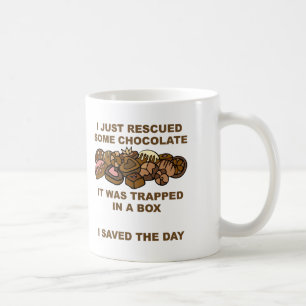 Retuschierte Schokolade Funny Mug Tasse