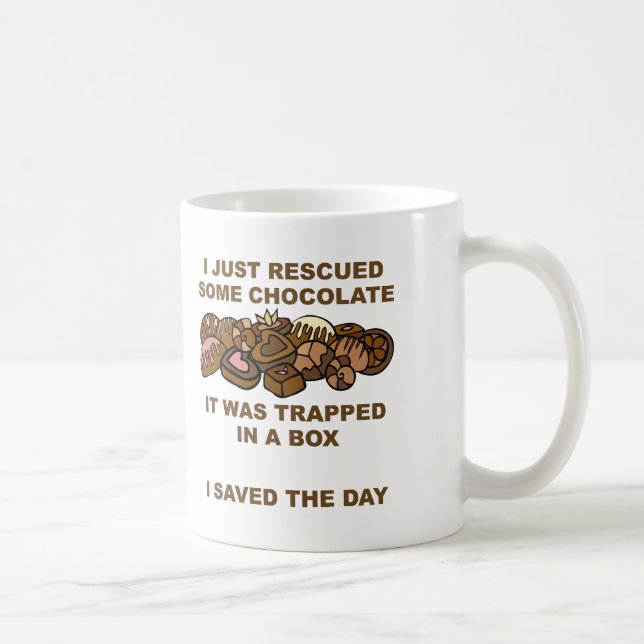 Retuschierte Schokolade Funny Mug Tasse (Rechts)