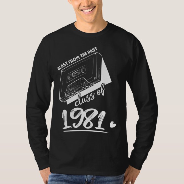Reunion Class of 1981 School Graduation Blast From T-Shirt (Vorderseite)
