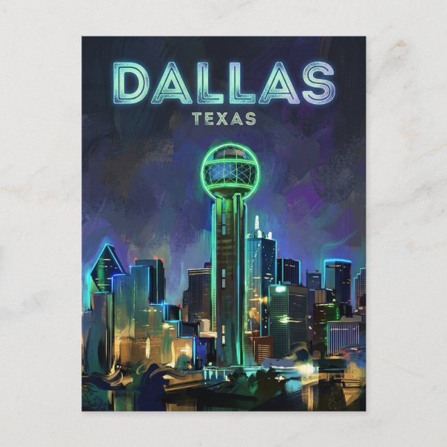 Reunion Tower USA Postkarte (Vorderseite)