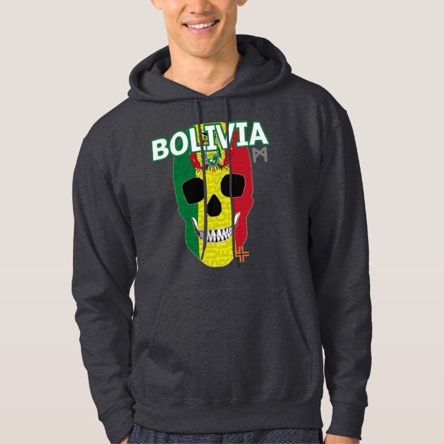 REUNIONES Bolivia sudadera con capucha B2 Hoodie (Vorderseite)