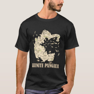 Reunite Pangaea Weltkarte Geschichte Geologie Funn T-Shirt