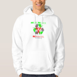 REUSE REDUZIEREN REANIMIEREN. HOODIE