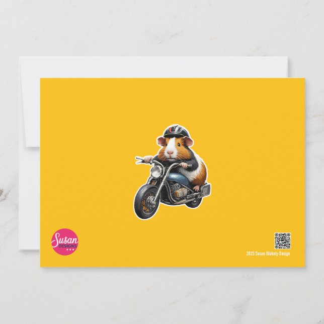 Rev deine Motor - es ist Zeit für Party! Einladung (Rückseite)