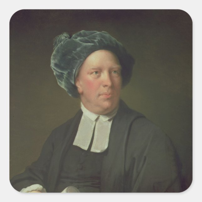 Rev. John Pickering, c. 1777-80 Quadratischer Aufkleber (Vorderseite)