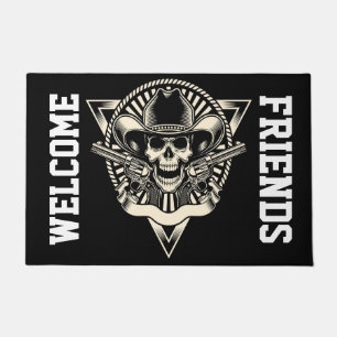 Rev Skull und Waffen Fußmatte
