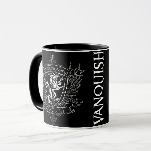 Rev "Unser Blut..." 11oz. Coat of Arms Tasse (Vorderseite Links)