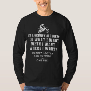 Rev Up the Grumpiness! Funny Dirtbike T-Shirt für