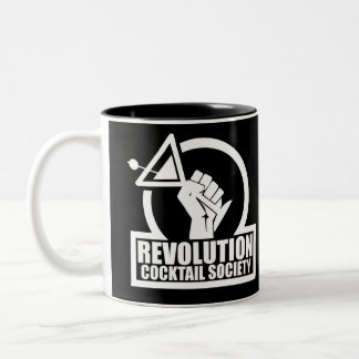 RevCSLogo - White Two-Tone-Kaffee-Tasse Zweifarbige Tasse