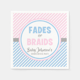 Reveal des Babygeschlechts - Fades oder Gehirne Serviette