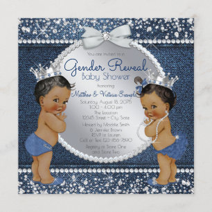 Reveale Dusche für Denim und Diamonds Gender Einladung