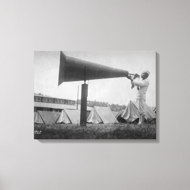 Reveille - Marineausbildung, Seattle (ca. 1917) Leinwanddruck (Vorderseite)